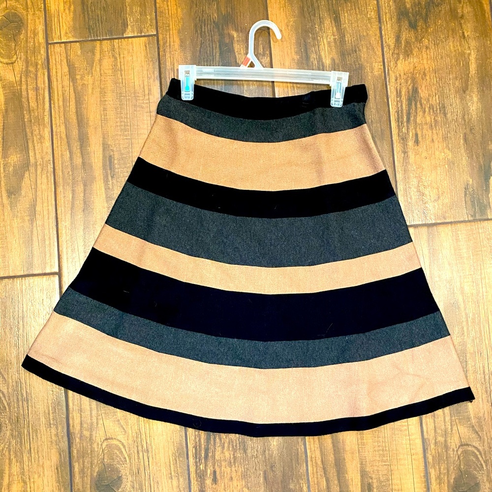 Mid length skirt.